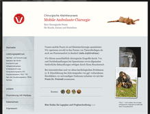 Tablet Screenshot of kleintierchirurgie-mobil.de